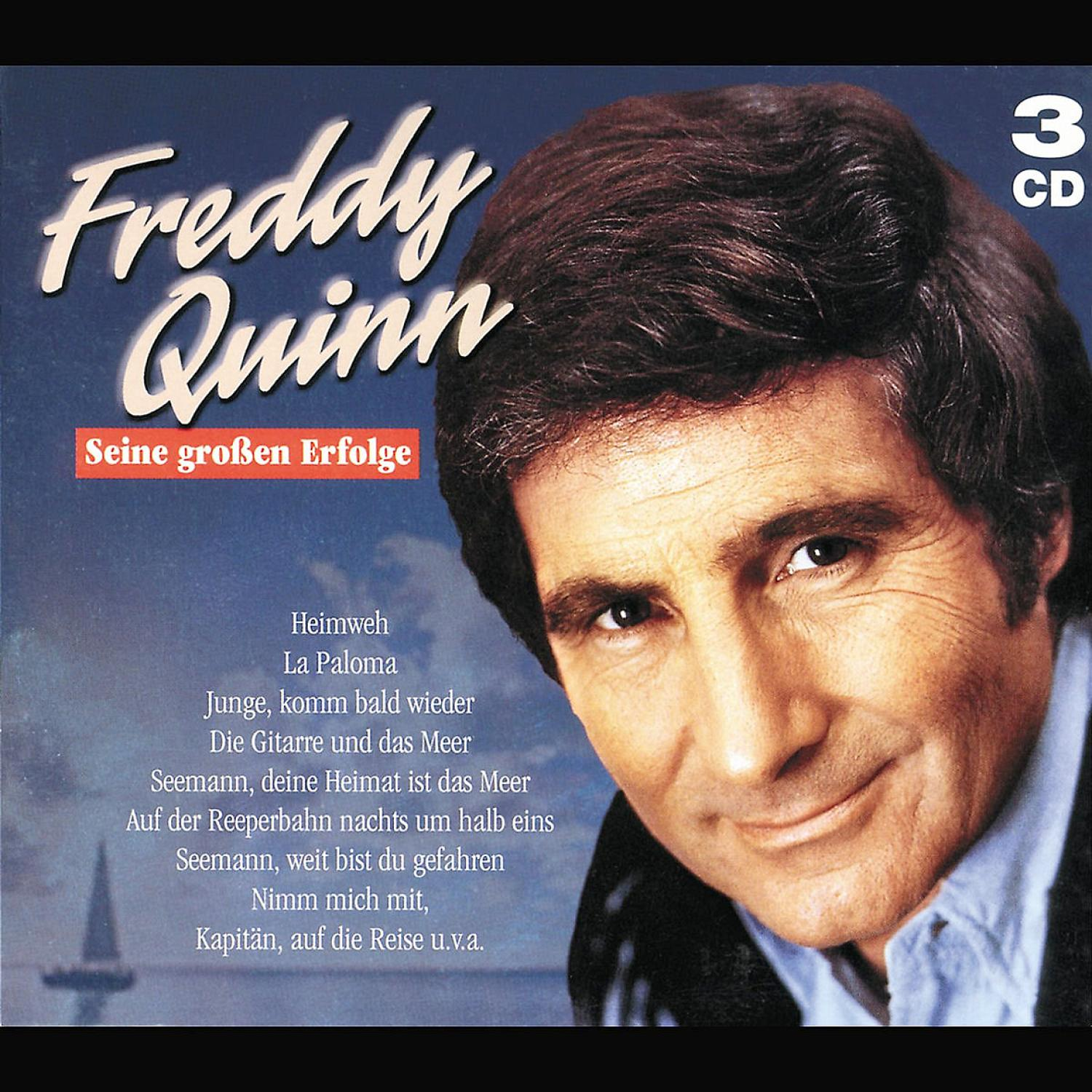 Albumcover von Freddy Quinn. Enthält ein Porträt von Freddy Quinn und eine Titelliste.
