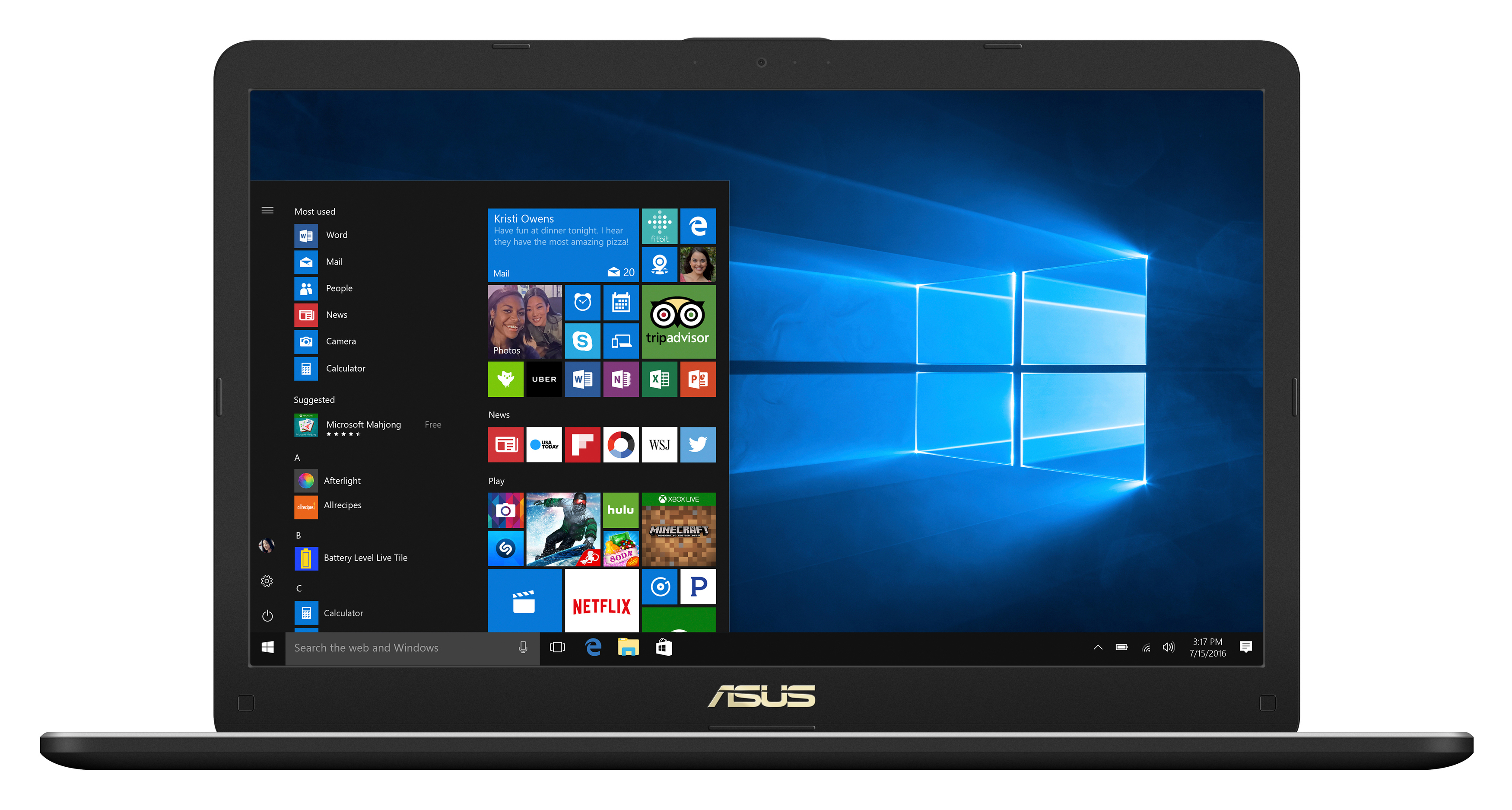 ASUS VivoBook Pro N705UN-GC080T - 17,3 Zoll - Intel® Core™ i7 i7-8550U - 16 GB - 1 TB - NVIDIA - Windows 10 (64 Bit)