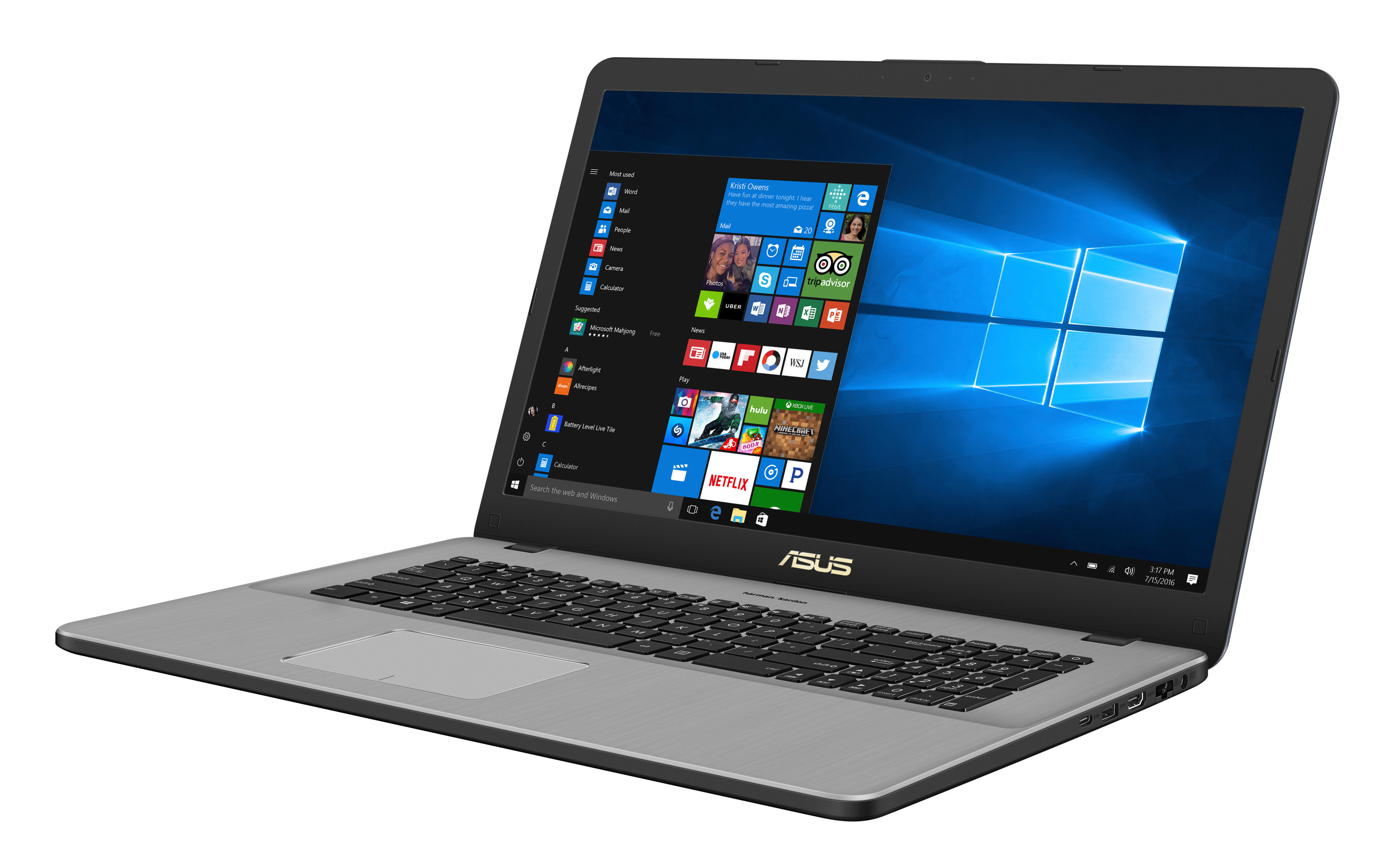 ASUS VivoBook Pro N705UN-GC080T - 17,3 Zoll - Intel® Core™ i7 i7-8550U - 16 GB - 1 TB - NVIDIA - Windows 10 (64 Bit)