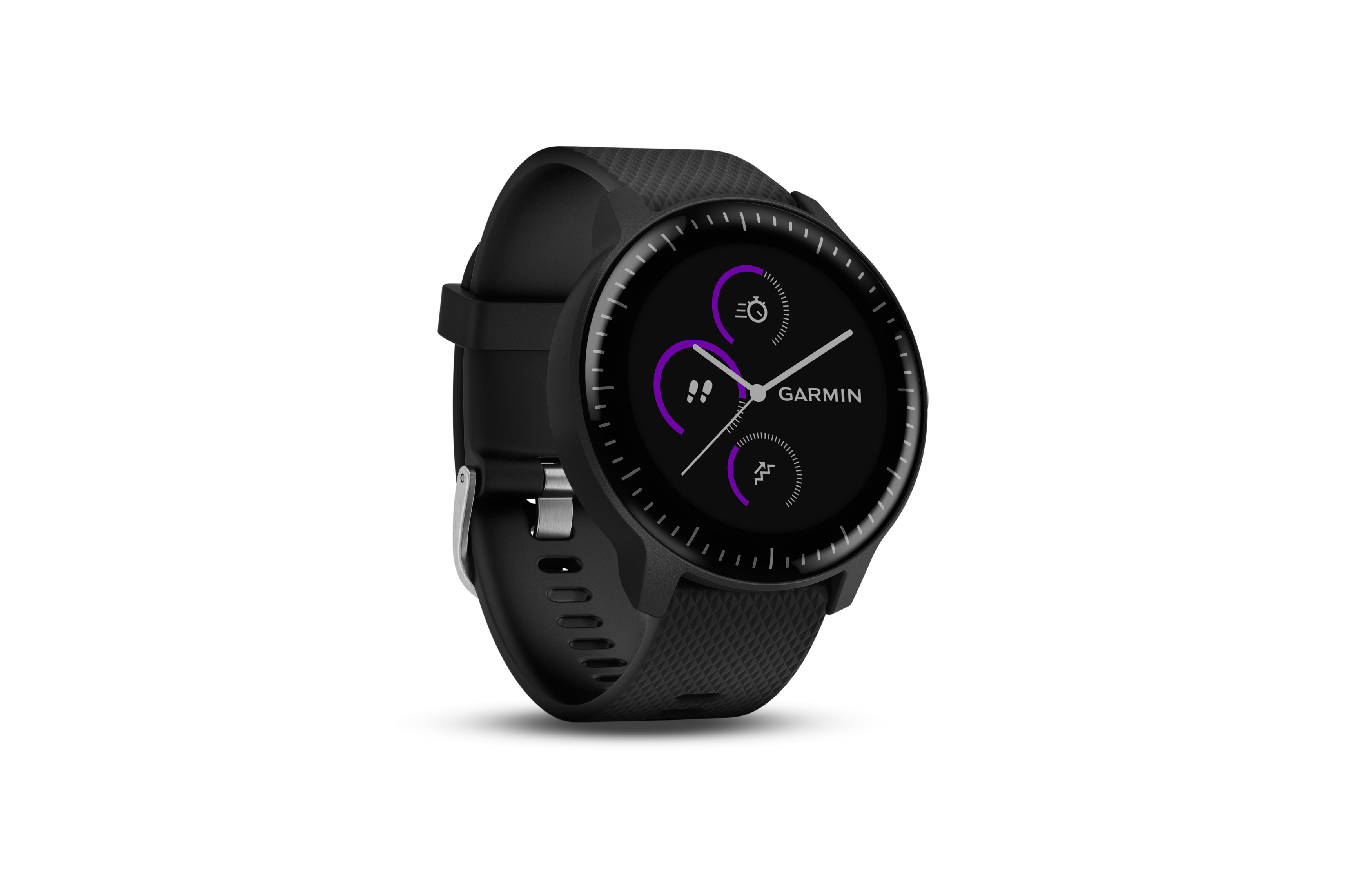 GARMIN vivoactive 3 Music Smartwatch Silikon, 127-204 mm (Handgelenkumfang), Schwarz