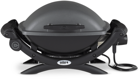 WEBER Elektrogrill Q 1400 in Dark Grey Elektrogrill, Grau (2200 Watt)