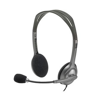 LOGITECH H111 - PC Headset (Kabelgebunden, Binaural, On-ear, Grau)