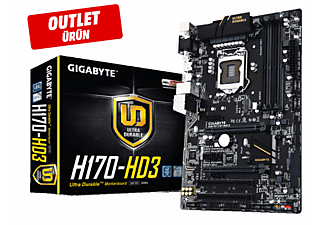 GIGABYTE GA-H170-HD3 SC 1151 4 x DDR4 PCI-E ATX Anakart Outlet