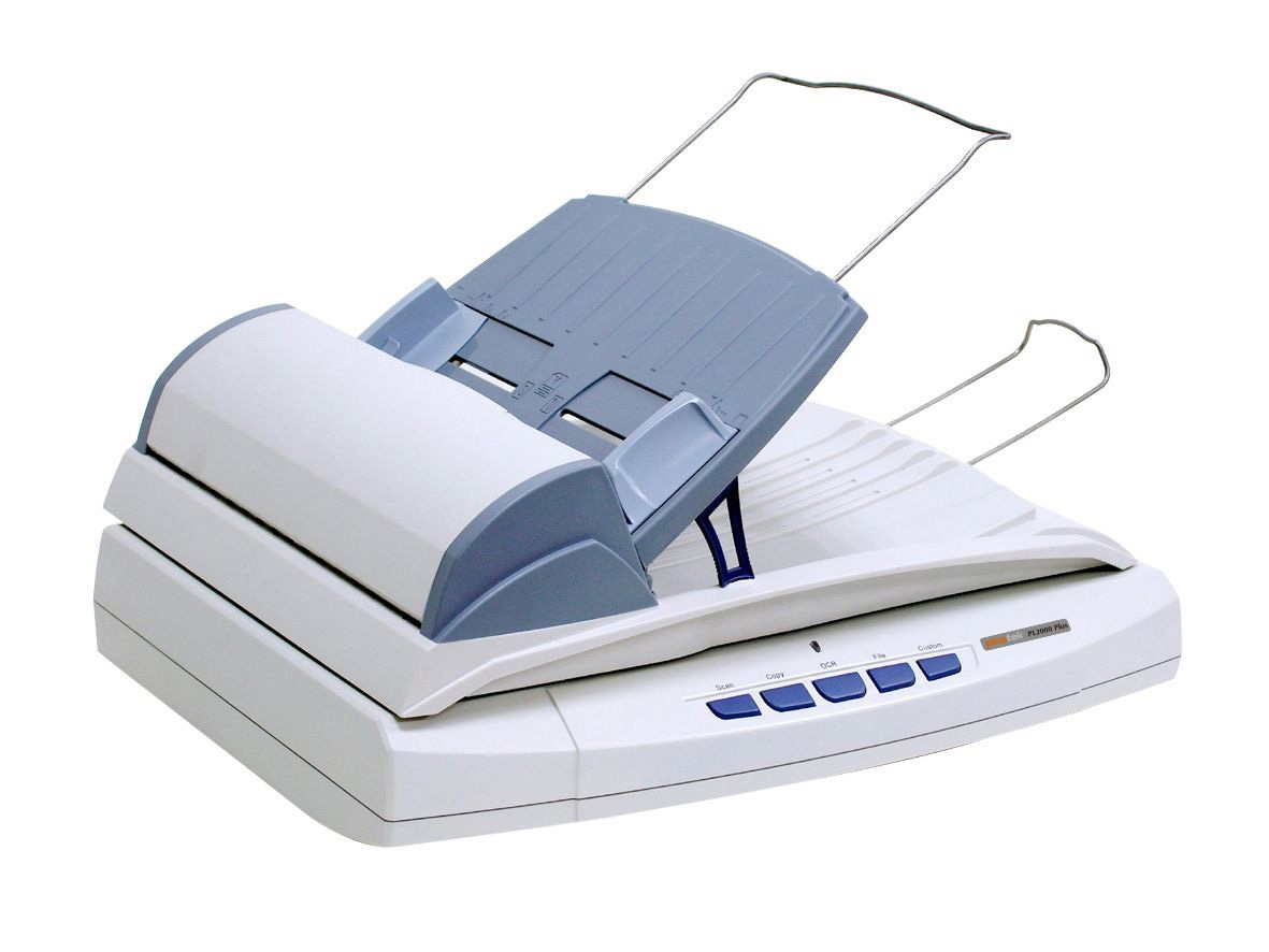 PLUSTEK SmartOffice PL2000 Plus Dokumentenscanner , Flachbett: bis zu 1.200 x 1.200 dpi, ADF: bis zu 600 x 600 dpi, CCD