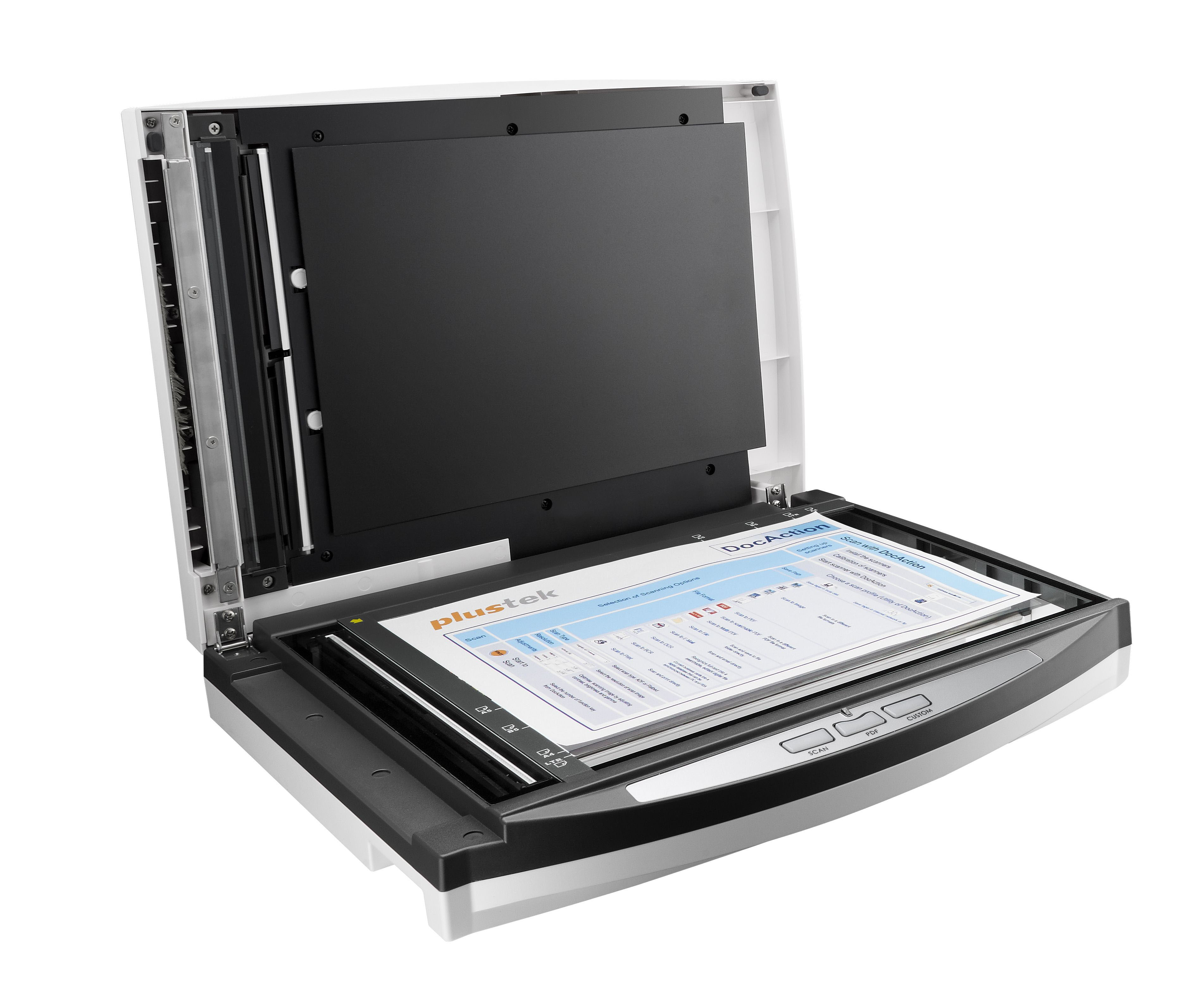PLUSTEK SmartOffice PN2040 Netzwerk-Dokumentenscanner mit Flachbetteinheit , Flachbett: bis zu 600 x 1.200 dpi, ADF: bis zu 600 x 600 dpi, Dual CIS