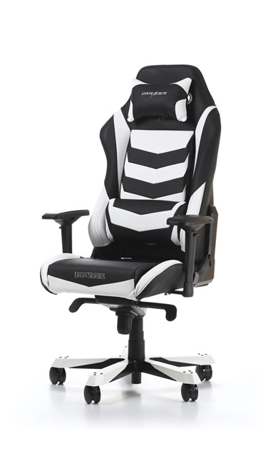 DXRACER Iron I166 Gaming Chair, Black/White Gaming Stuhl, Schwarz/Weiss