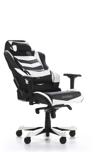 DXRACER Iron I166 Gaming Chair, Black/White Gaming Stuhl, Schwarz/Weiss