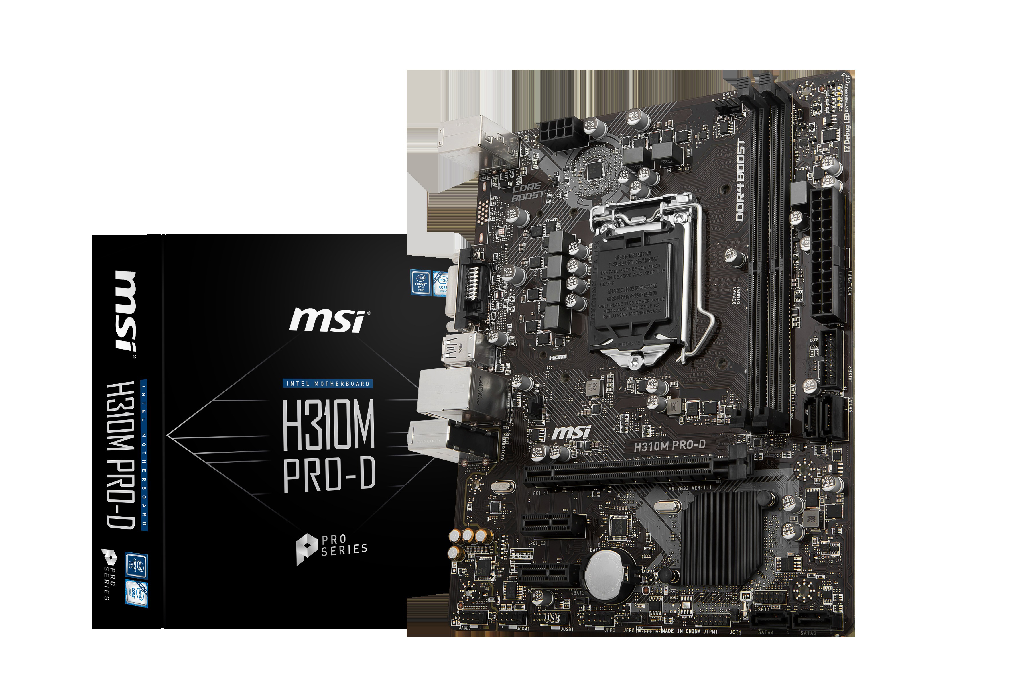 MSI H310M Pro-D Mainboard