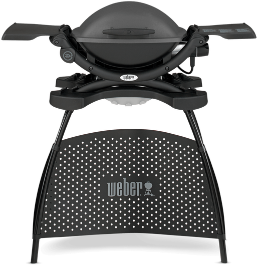 WEBER Elektrogrill mit Stand Q 1400 Elektrogrill, Schwarz (2200 Watt)