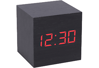 ITOTAL XL0029A LED-es fa ébresztőóra dátum és idő kijelzéssel, fekete, 6x6cm