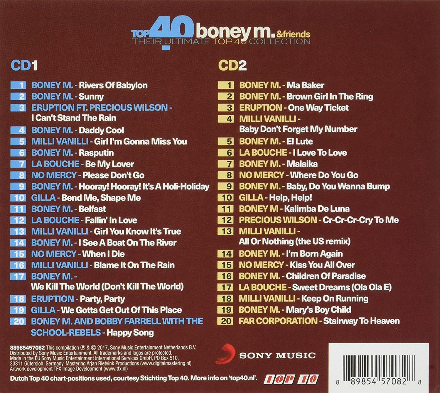 Pochette du CD de compilation Boney M. & Friends.