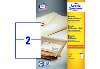 AVERY ZWECKFORM QuickPEEL Recycled Labels, 148 x 210 mm, 200 étiquettes - 