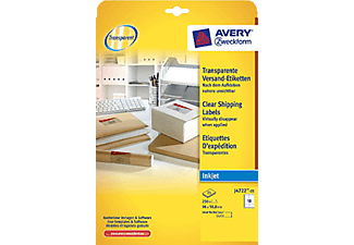 ZWECKFORM J4722-25 ETIKETTEN INKJET A4 250PCS - (transparent)