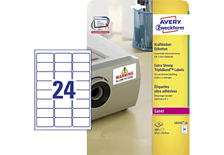 ZWECKFORM L6141-20 ETIKETTEN KRAFTKLEBER 20 BLATT - (weiß)