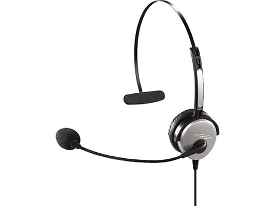 HAMA Headband Headset per DECT - Cuffie con microfono (Wired, Monofonico, On-ear, Nero)