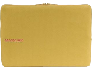 TUCANO Second Skin Microfibra Script MacBook Pro 15", giallo - Borsa per computer portatile, Giallo