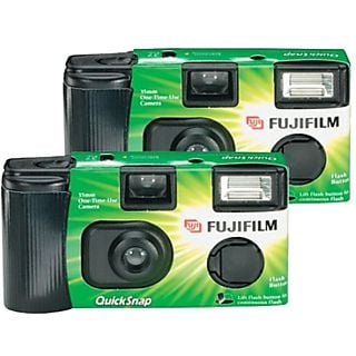 FUJIFILM QuickSnap Flash 400 - Macchina fotografica monouso - 35 mm - Fotocamera monouso (Nero)