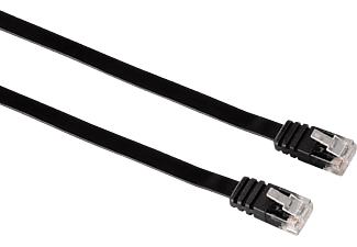 HAMA Câble réseau catégorie 5, 10 m - Câble réseau, 10 m, Noir