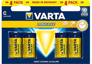 VARTA Longlife Extra C - Batterie (Gelb, blau)