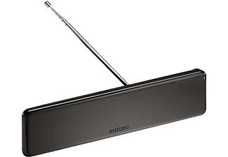 PHILIPS Digital-TV-Antenne SDV5225/12 - Verstärkerantenne (Schwarz)