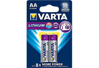 VARTA VARTA - LITHIUM AA - 2 pezzo - Argento/Viola - Pila (Argento/Viola)