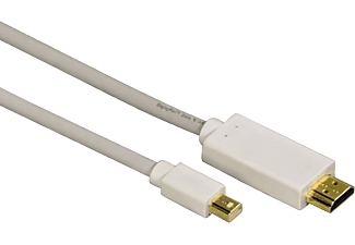 HAMA 53220 Mini-DisplayPort Adapterkabel - Adapterkabel (Lichtgrau/Weiss)