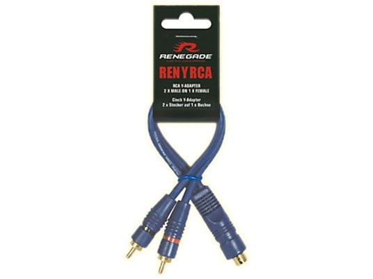 RENEGADE CINCH Y-Adapter RENYRCA - Audioadapter-Kabel (Blau)