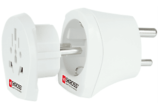 SKROSS Country Adapter Combo - World to India - Adaptateur de voyage (Blanc)