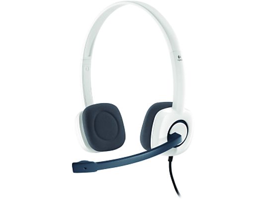 LOGITECH H150 - PC Headset (Kabelgebunden, Binaural, On-ear, Weiss/Grau)