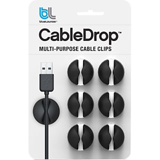 BLUELOUNGE CableDrop, noir - Support pour câble (Noir)