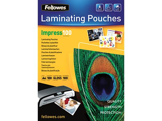 FELLOWES LAMINATING POUCHES A4 100PCS - Laminating Pouches (Weiss)