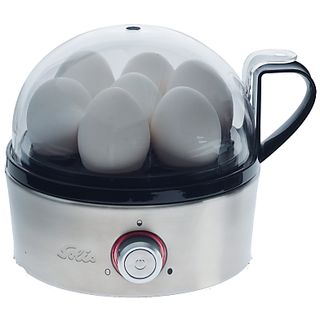 SOLIS 978.86 Egg Boiler & more - Cuit-œufs - Grande poignée ergonomique - argent - Chauffe-œufs ()
