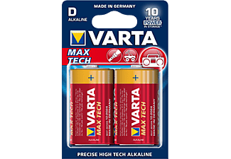 VARTA VARTA Max Tech D - Pacchetto da 2 - Rosso - Batterie (Rosso)