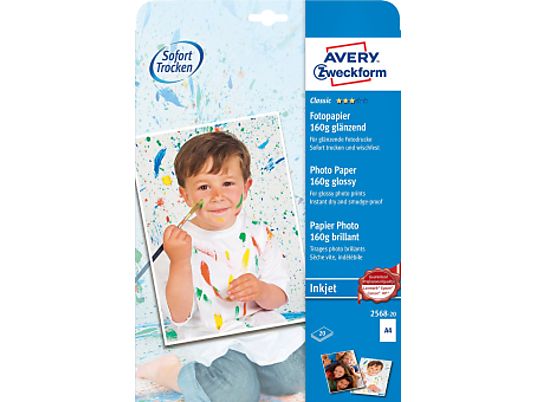 ZWECKFORM Classic Inkjet Photo Paper, DIN A4, 160 g/m², 20 fogli - 