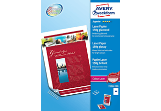 ZWECKFORM 2598-200 LASER GLOSSY A4 150G - (weiß)