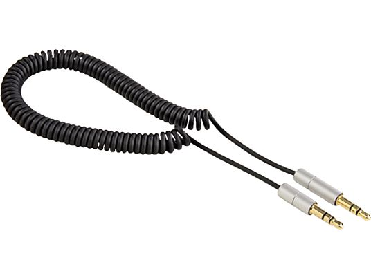 HAMA AluLine - Audio Kabel (Schwarz, silber)