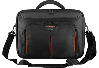 TARGUS UNI14 CLASSIC+ CLAMSHELL BAG BLACK/RED - Notebooktasche, Universal, 14 "/35.56 cm, Schwarz