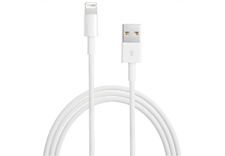 APPLE Lightning sur câble USB - 1 m - Câble Lightning, Blanc