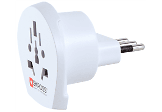 SKROSS Country Adapter World to Italy - Adaptateur de voyage (Blanc)