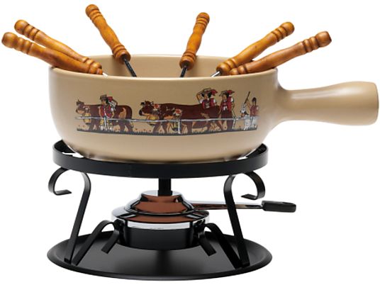 NOUVEL Käsefondue-Set - Käsefondue Set (Beige/Schwarz)