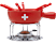 NOUVEL Käsefondue-Set mit CH-Kreuz - Käsefondue Set (Rot)