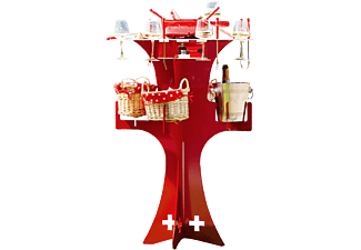 NOUVEL FONDUE BAR ROT/WEISS - Käsefondue Set ()