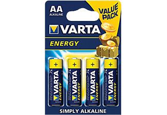 VARTA VARTA - ENERGY AA - 4 pezzo - Blu/Giallo - Pila