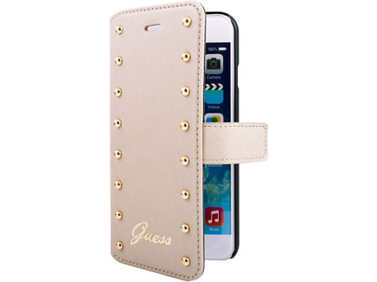 GUESS Booktype Case, 5.5", beige - Copertura di protezione (Adatto per modello: Apple iPhone 6 Plus, iPhone 6s Plus)