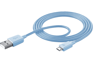 CELLULARLINE cellularline USB a Micro-USB Data Cavo - Blu - Cavo dati cellularline da USB a Micro-USB