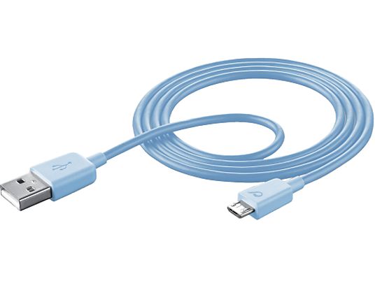 CELLULAR LINE USB zu Micro-USB Datenkabel - USB zu Micro-USB Datenkabel (Blau)