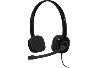 LOGITECH H151 - Micro-casque (Câblé, Binaural, On-ear, Noir)