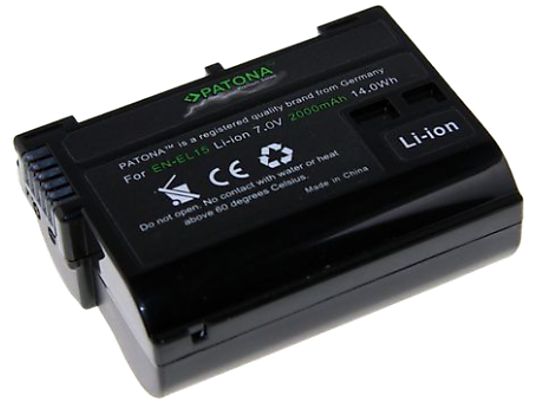 PATONA Nikon EN-EL15 - Batteria ricaricabile (Nero)