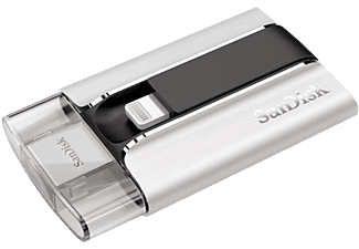 SANDISK IXPAND 16GB USB3 SILVER/BLACK - USB-Stick  (16 GB, Silber)