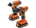 BLACK+DECKER BDCDDIM18B - Akku-Bohrschrauber + Akku Schlagbohrschrauber (Orange, schwarz)